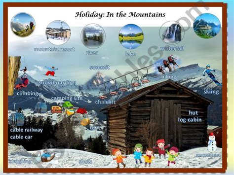 Esl English Powerpoints Holiday In The Mountains