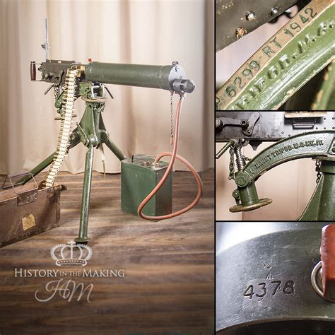 British Vickers Mk1 Heavy Machine Gun 303 Cal Live Firing History In