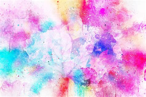 Abstract Painting Watercolor Spots Bright Hd Wallpaper Wallpaper Flare