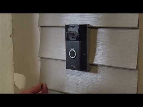 Installing A Ring Video Doorbell On Vinyl Siding With A Vinyl Siding