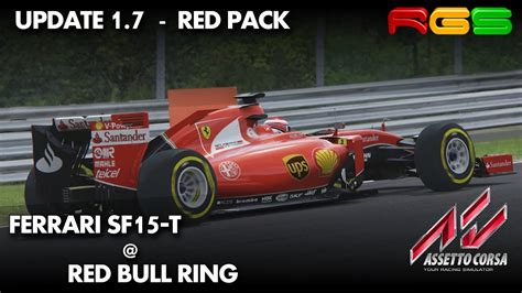 Assetto Corsa Ferrari SF15 15 Red Bull Ring Formula 1 Red Pack