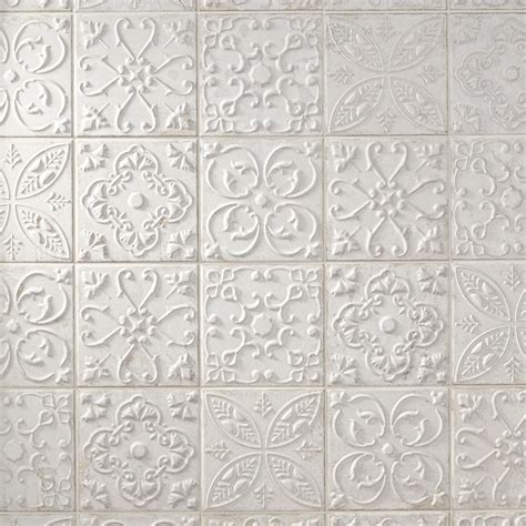 Aged White Ornato Matte Ceramic Tile Floor Decor Ceramic Tiles Tile