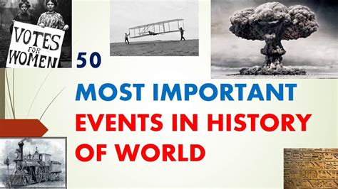 50 Most Important Event In History Of World Youtube