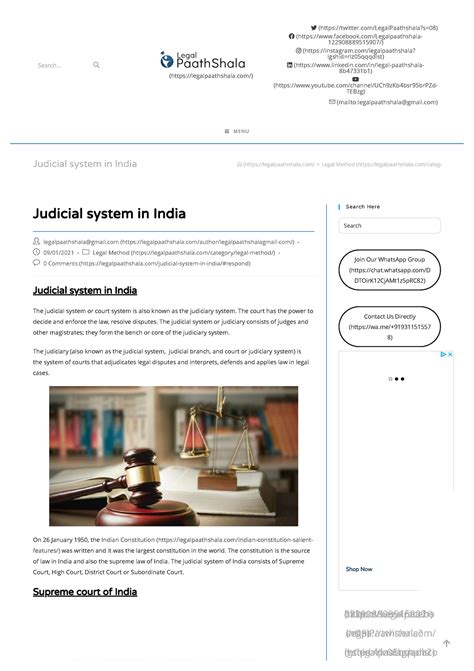 Judicial System In India Hierarchy And Jurisdiction Of Courts In India