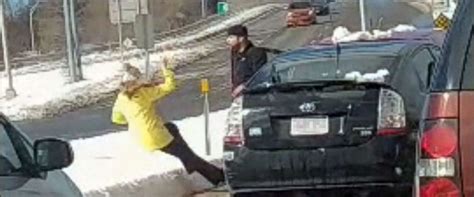 Man Seen Shoving Woman To The Ground In Alleged Road Rage Incident