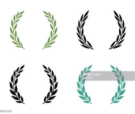 Laurel Wreath Silhouette Set High Res Vector Graphic Getty Images