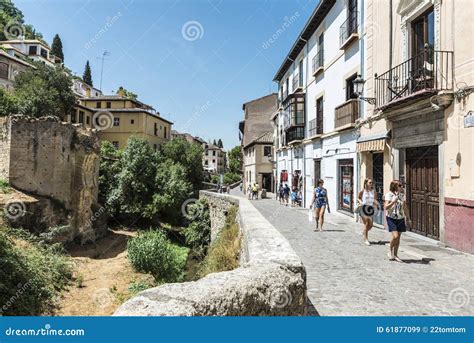 Old Town Of Granada Spain Editorial Stock Image Image Of Andalusia