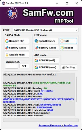 Samfw Frp Tool V What S New How To Use