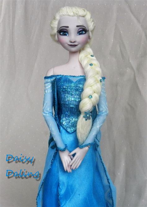 Disneys Frozen Ice Queen Elsa Ooak Doll Repaint By Daisydaling On