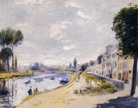 The Banks Of The Seine 1875 Pierre Auguste Renoir