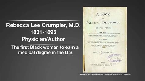 Black History Month Honoring Dr Rebecca Lee Crumpler Mayo Clinic