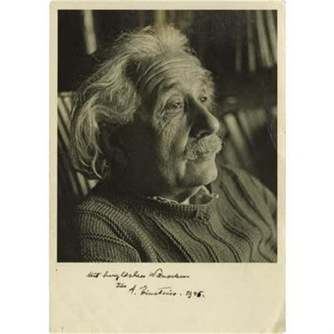 Elegant Albert Einstein Signed Portrait