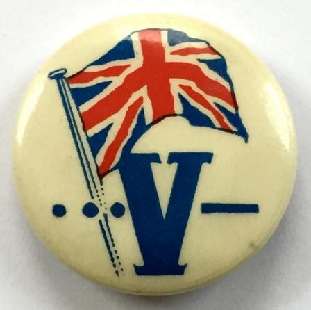Sally Bosleys Badge Shop Ww Winston Churchills V For Victory Morse