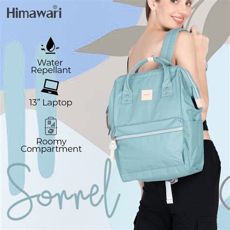 Himawari Sorrel 13 Laptop Girls Backpack Bp 1881 Light Green Shopee Philippines