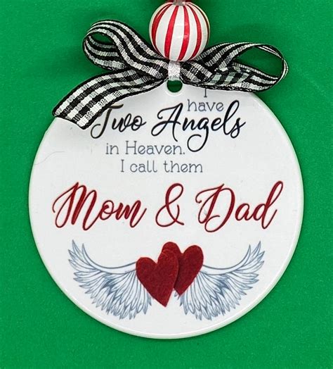 Memorial Christmas Ornament Personalized Ornament I Etsy