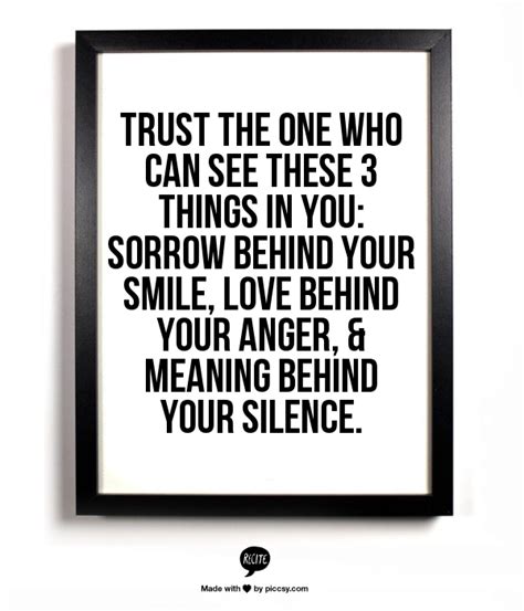 Trust The One Who Can See These 3 Things In You Sorrow Behind Your