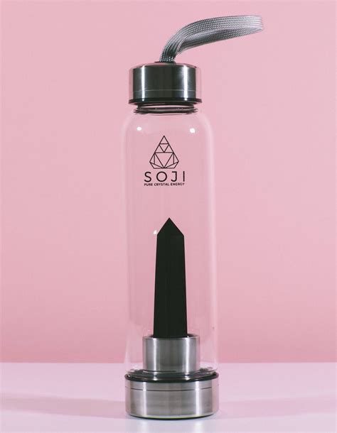 Black Obsidian Crystal Elixir Water Bottle | Bottle, Water bottle, Best water bottle
