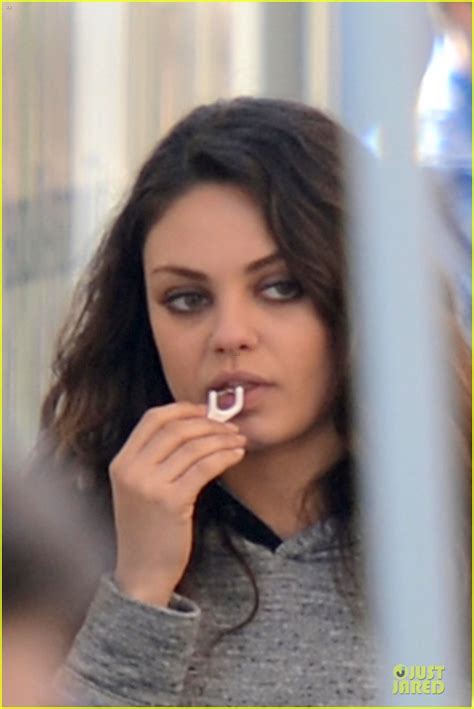 Mila Kunis Teeth Cleaning On Third Person Set Photo 2759288 Mila Kunis Pictures Just Jared