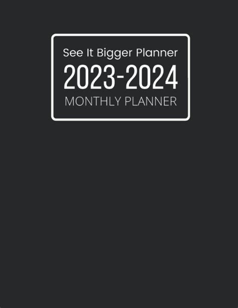 Buy See It Bigger Planner 2023 2024 Monthly Planahead See It Bigger