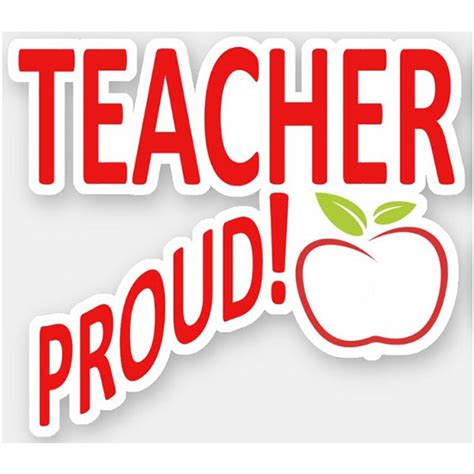 Teacher Proud Vinyl Sticker Math Proud