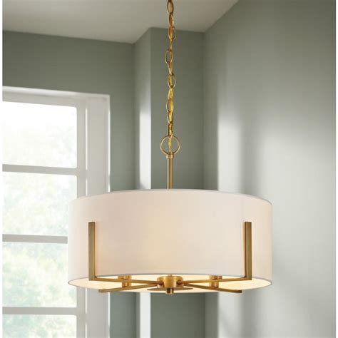 Home Decorators Collection Manhattan 4 Light Aged Brass Chandelier With
