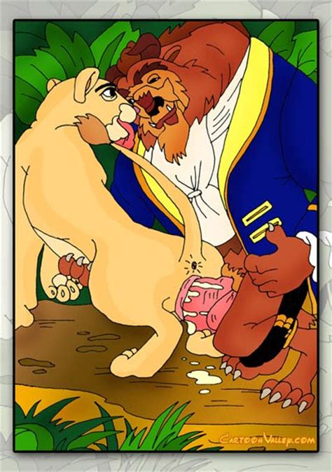 Rule 34 Anthro Beast Beauty And The Beast Disney Feline