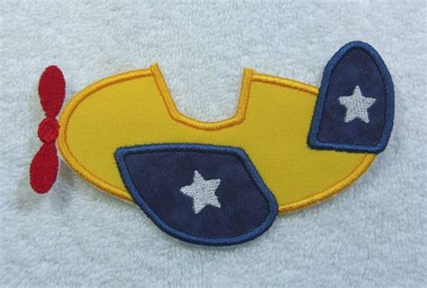 Airplane Fabric Embroidered Iron On Applique Patch Ready To Etsy