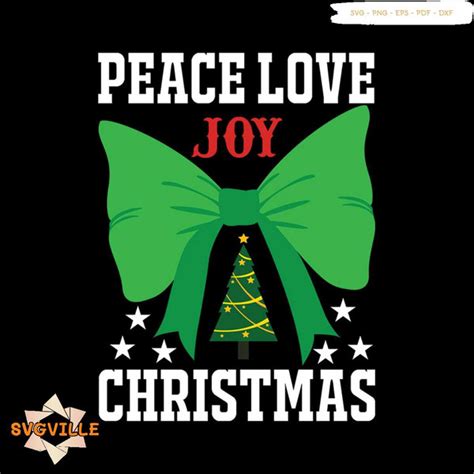 Peace Love Joy Christmas Svg Christmas Svg Peace Love Chri Inspire