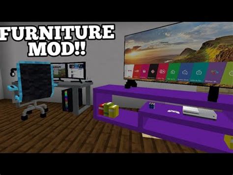 Every furniture got its own functions so they aren't only added. The BEST Furniture Mod in MINECRAFT PE - (Computer, TV ...