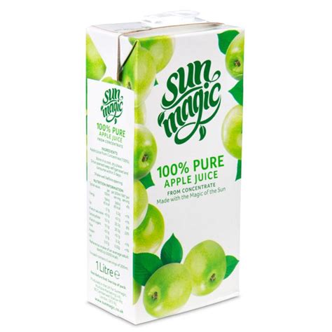 Sunmagic 100 Pure Apple Juice 1 Litre 12 Pack