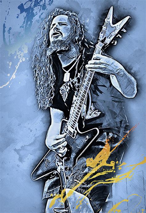 Dimebag Darrell 02 Painting By Am Fineartprints