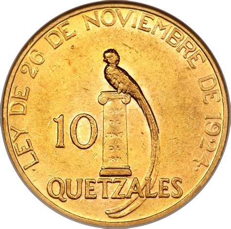 10 Quetzales Guatemala Numista