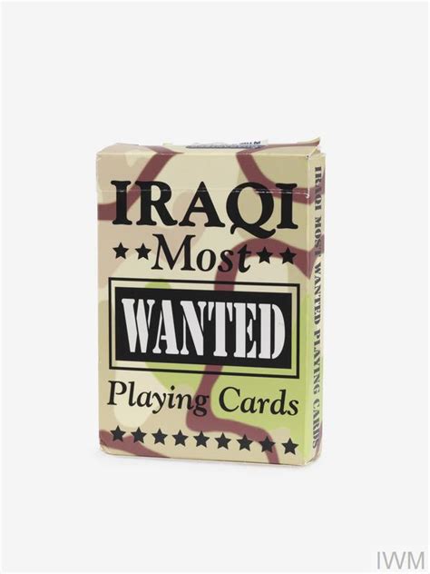 The pack includes 52 wanted iraqi personalities plus two jokers with arab titles. Iraqi Most Wanted playing cards (EPH 4079)