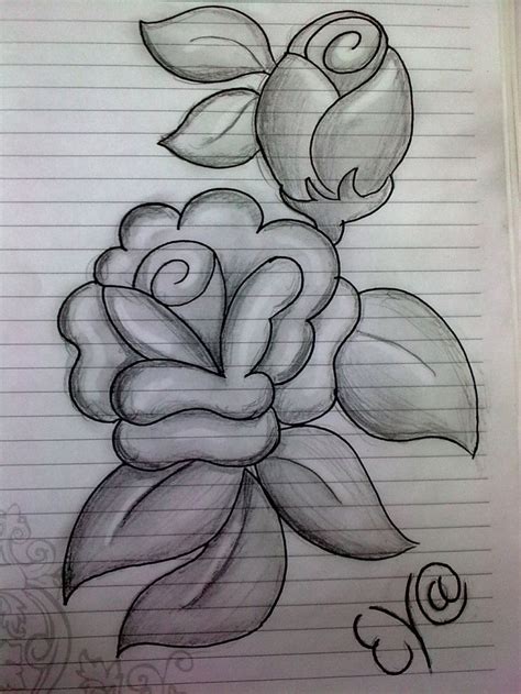 Easy Pencil Rose Shading Realistic Easy Pencil Rose Shading Flower