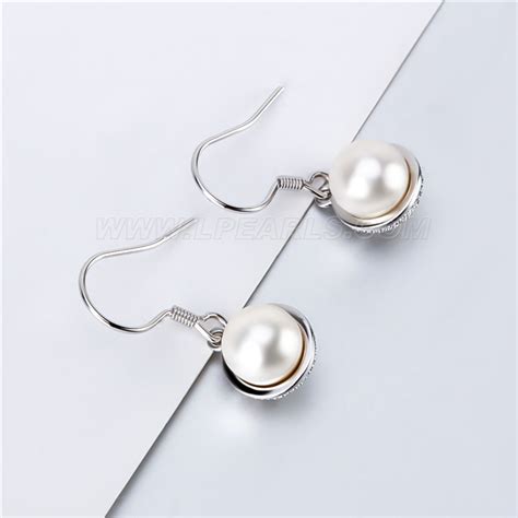 S Sterling Silver Pearl Dangle Earring Settings For Women Lp Pearl