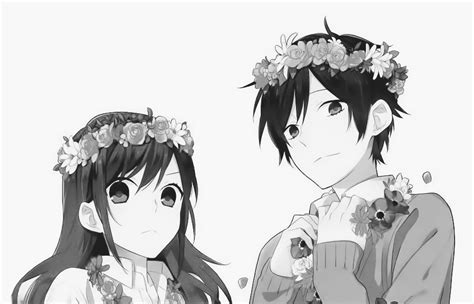 Adorable Flower Manga Couple We Heart It Manga Anime And Couple
