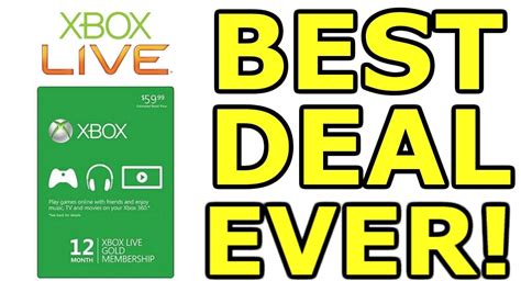 Xbox One 40 1yr Xbox Live Gold Membership Originally 60 Best Deal