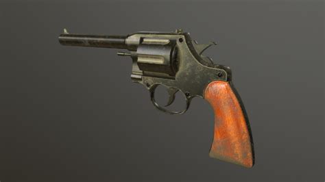 Colt 45 Peacemaker Revolver 3d Model