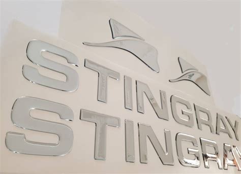 Stingray Boat Emblems Chrome Domed Decals Stickers Set Etsy Uk
