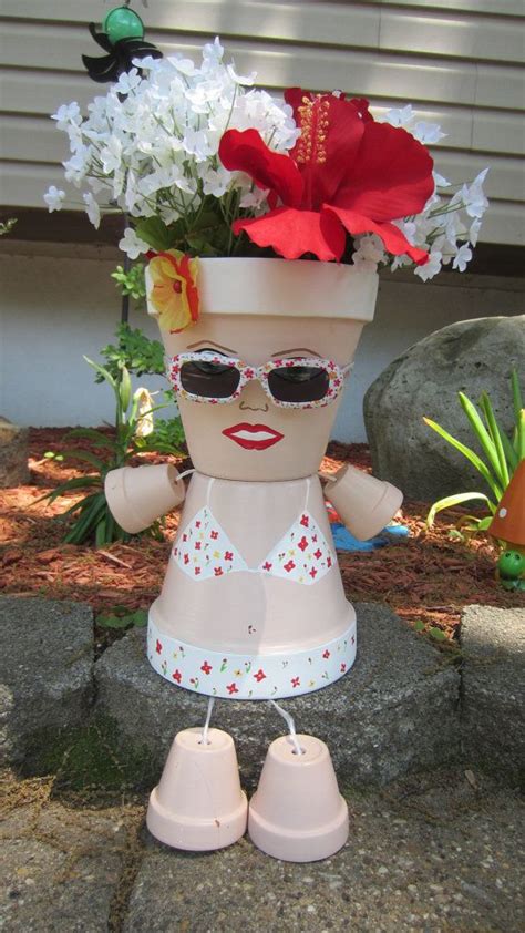 Planter Pot Person People Garden Friend Retro By Gardenfriendsnj 38