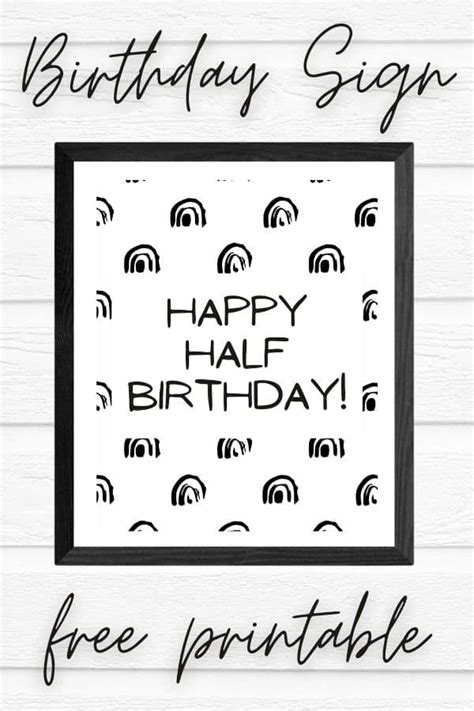The Best Half Birthday Ideas In 2023 Free Printables Parties Made