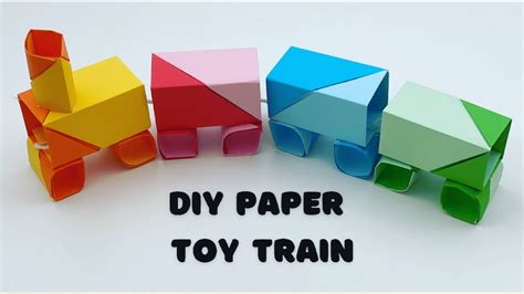 How To Make Moving Paper Train Toy For Kids Nursery Craft Ideas