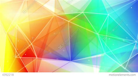Colorful Triangles Abstract Geometrical Background Stock