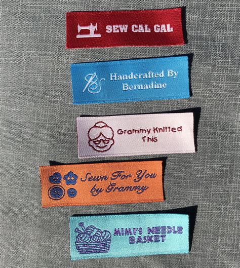 Custom Labels Personalized Woven Sew On Tag Labels 50 Labels Etsy