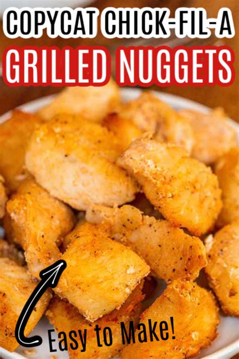 There are two ways that you can get flavor infused into otherwise bland chicken tenders. Chick-fil-a Grilled Chicken Nuggets recipe - easy copycat ...