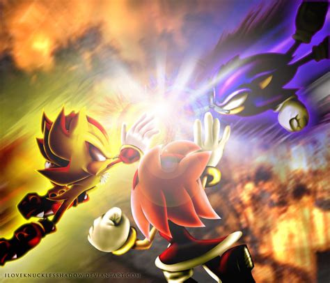 Dark Sonic Vs Super Shadow And Amy To Sonic The Hedgehog Photo
