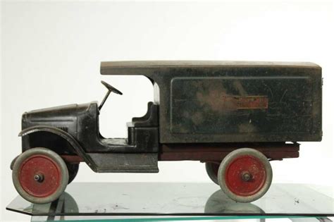 antique pressed steel buddy l express lines truck