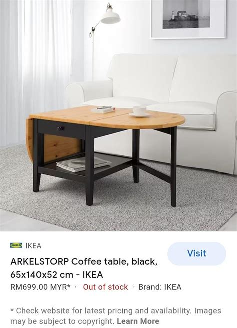 Ikea Arkelstorp Coffee Table Furniture And Home Living Furniture