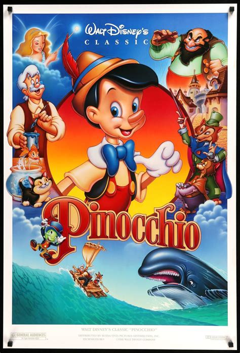 Pinocchio 1940 Disney Animated Classics Disney Posters Walt