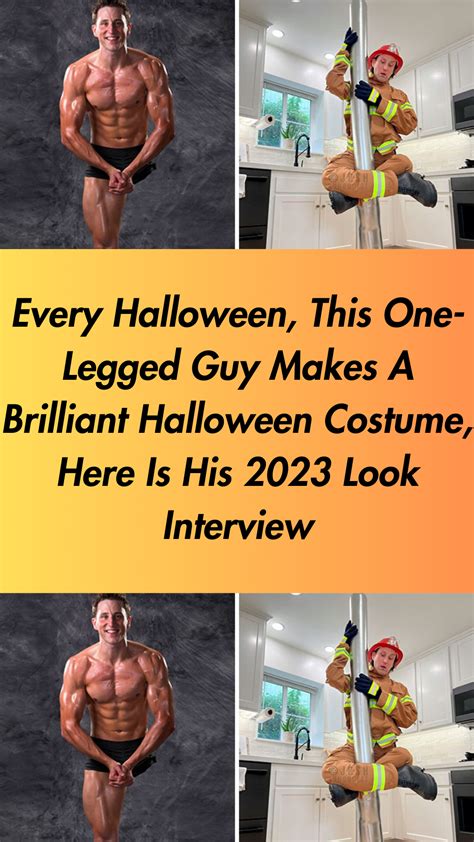 every halloween this one legged guy makes a brilliant halloween costume here is his 2023 look